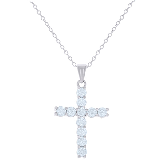 925 Sterling Silver Cz Necklace