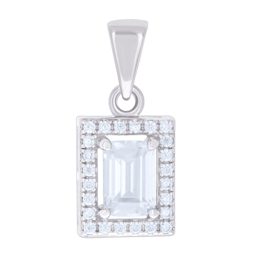 925 Sterling Silver Cz Pendant