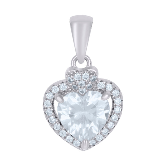 925 Sterling Silver Cz Pendant