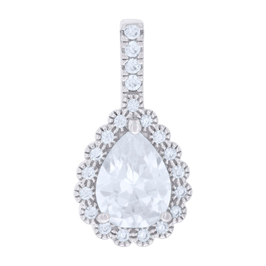 925 Sterling Silver Cz Pendant