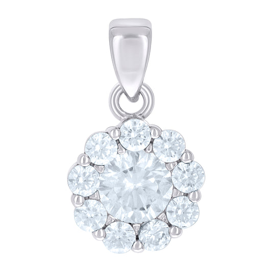 925 Sterling Silver Cz Pendant
