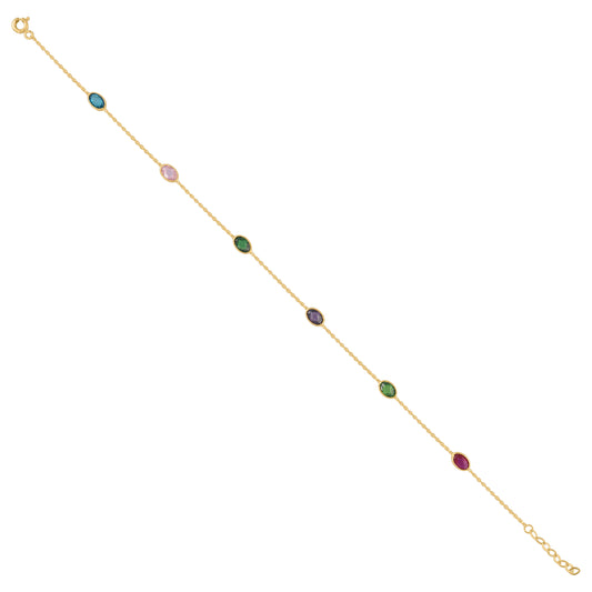14Kt Gold Anklet 10"