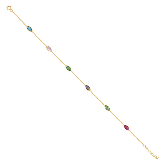 14Kt Gold Anklet 10"