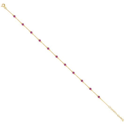 14Kt Gold Anklet 10"