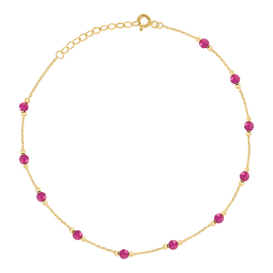 14Kt Gold Anklet 10"