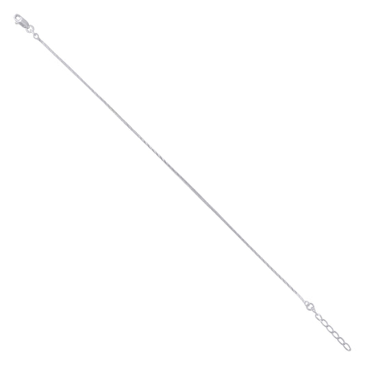 925 Sterling Silver 025 Fancy 4 Lati Snake 9+1" An