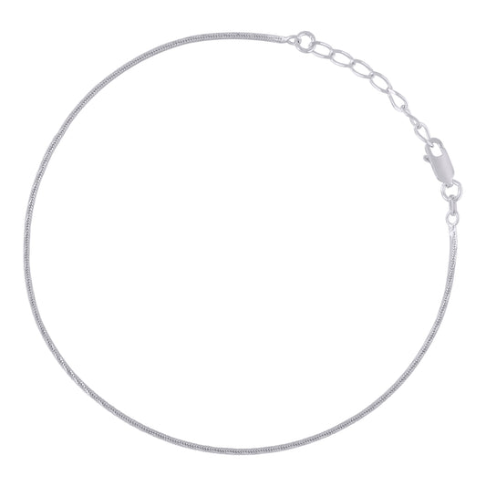 925 Sterling Silver 025 Fancy 4 Lati Snake 9+1" An