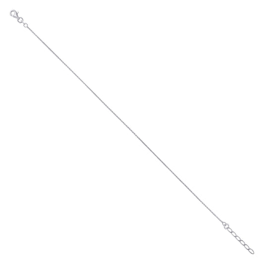 925 Sterling Silver Anklet 020 9+1'