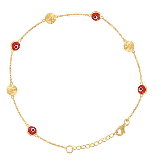10Kt  Gold Anklet 10"