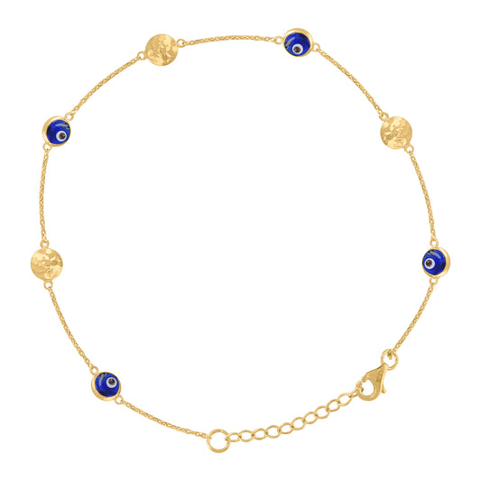 10Kt  Gold Anklet 10"
