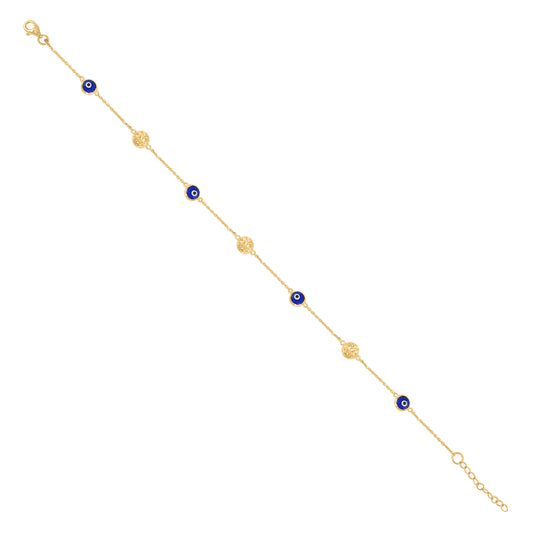 10Kt  Gold Anklet 10"