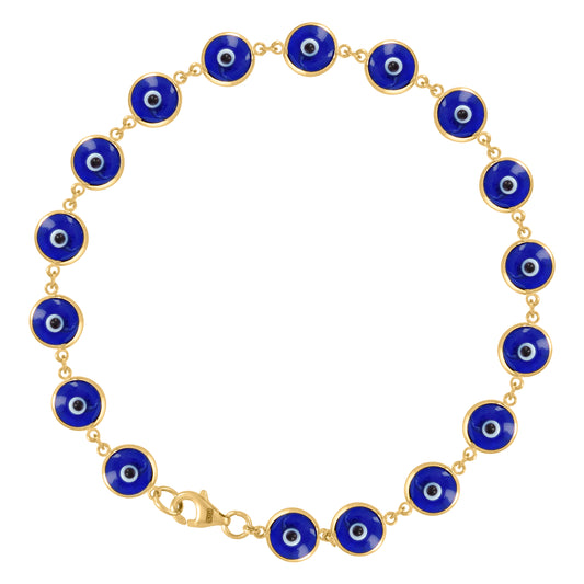 10Kt Gold Bracelet 6mm-8"