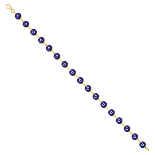 10Kt Gold Bracelet 6mm-8"