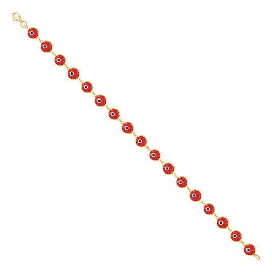 10Kt Gold Bracelet 6mm-8"