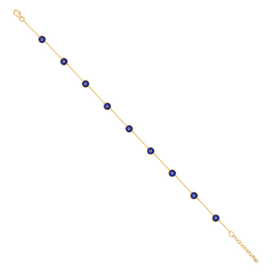 10Kt  Gold Anklet 10"