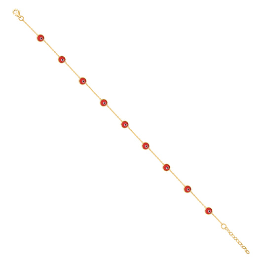 10Kt  Gold Anklet 10"