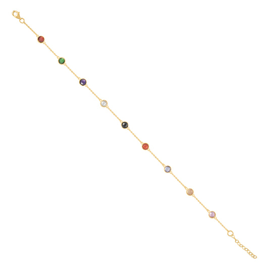 10Kt  Gold Anklet 10"