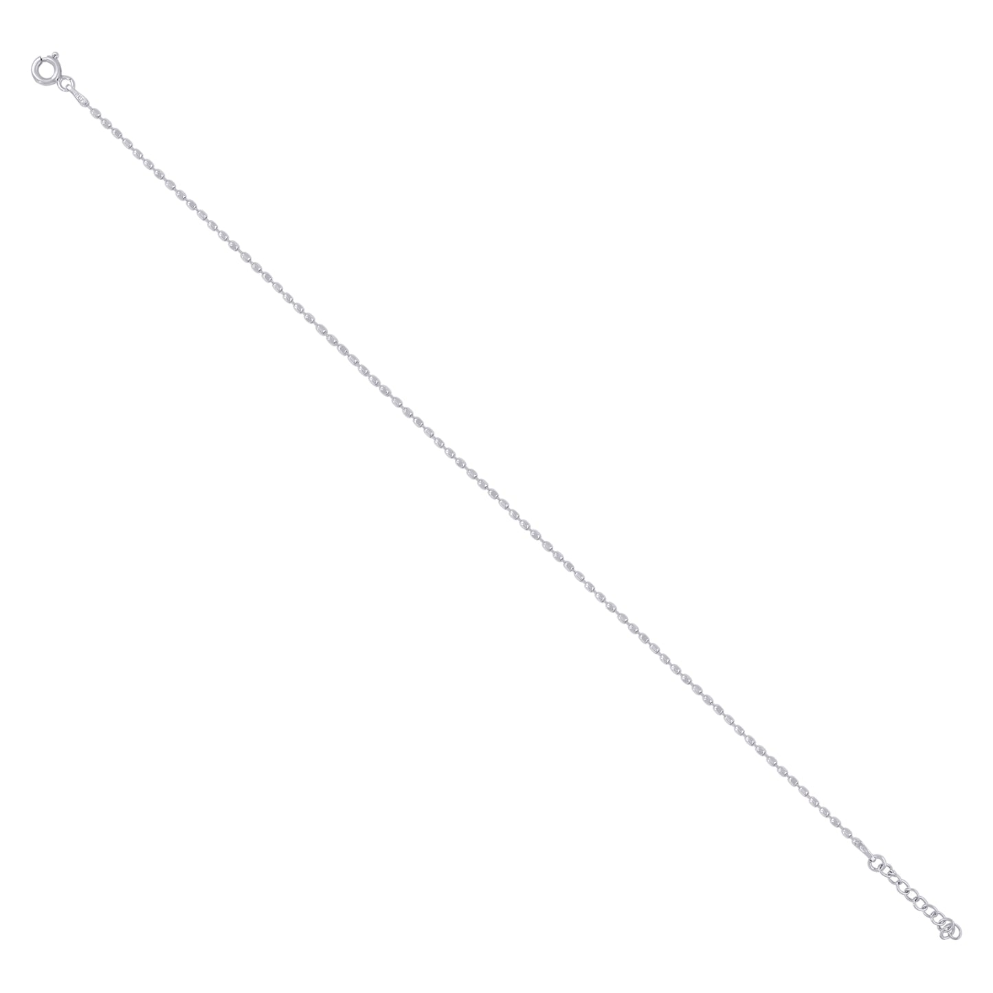 925 Sterling Silver Fancy Chain 135 Rhodium Plated