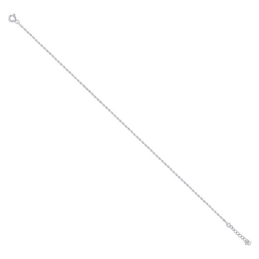 925 Sterling Silver Fancy Chain 135 Rhodium Plated