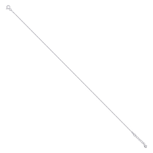 925 Sterling Silver 100 Fancy Chain Rhodium Plated