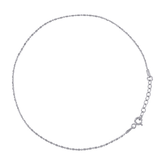 925 Sterling Silver 100 Fancy Chain Rhodium Plated