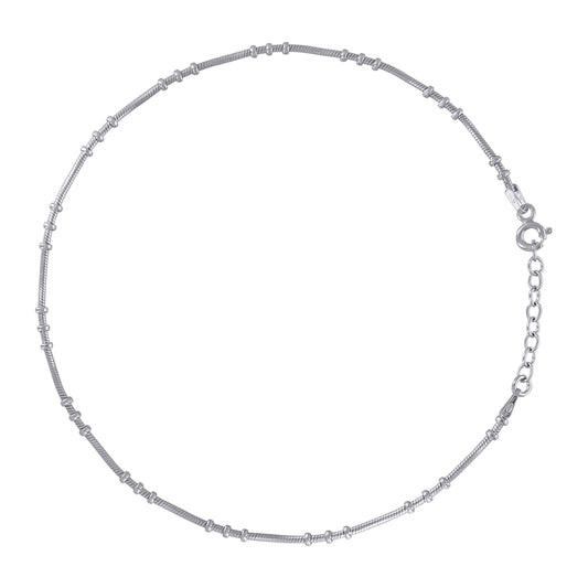 925 Sterling Silver 030 Fancy Chain Rhodium Plated