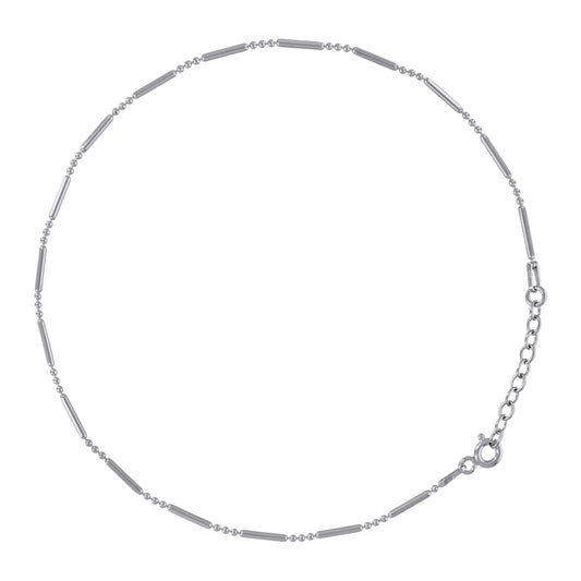 925 Sterling Silver 120 Fancy Chain Rhodium Plated