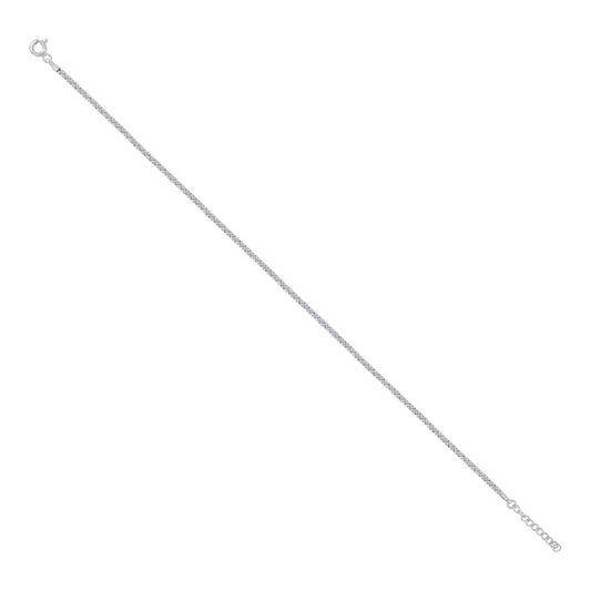 925 Sterling Silver 040 Fancy Chain Rhodium Plated