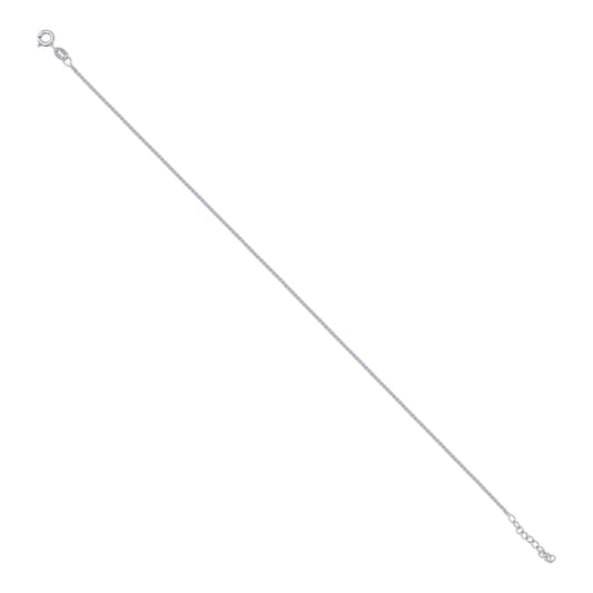 925 Sterling Silver 050 Fancy Chain Rhodium Plated