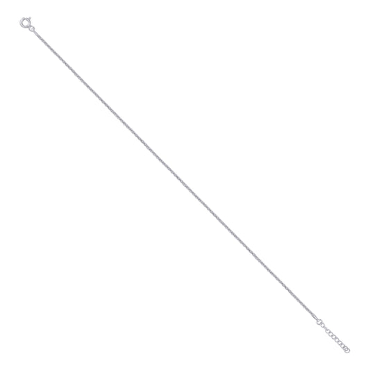 925 Sterling Silver 045 Fancy Chain Rhodium Plated