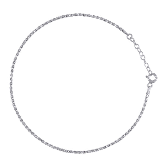 925 Sterling Silver 045 Fancy Chain Rhodium Plated