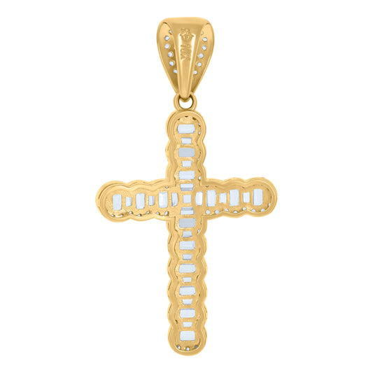 10Kt Gold Cz Pendant