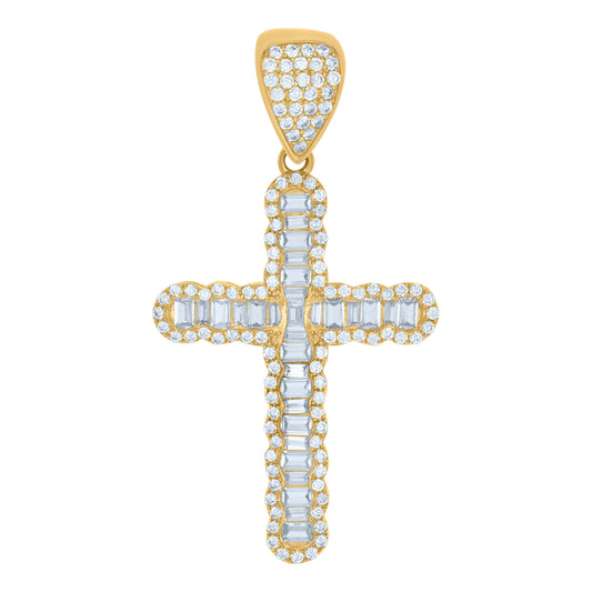 10Kt Gold Cz Pendant