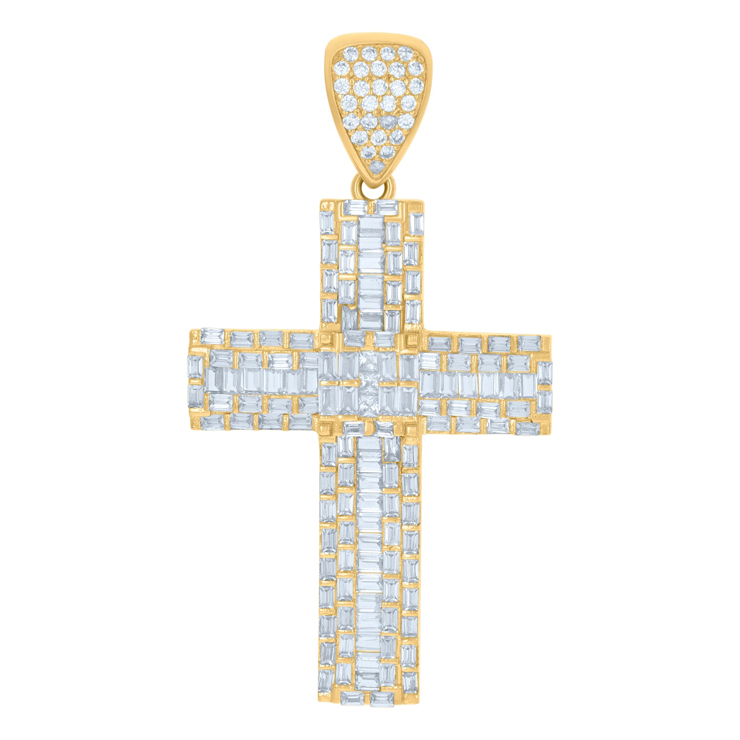 10Kt Gold Cz Pendant