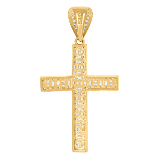 10Kt Gold Cz Pendant