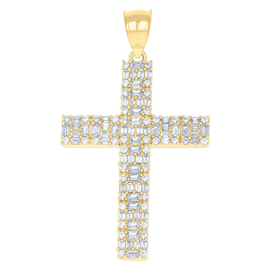 10Kt Gold Cz Pendant