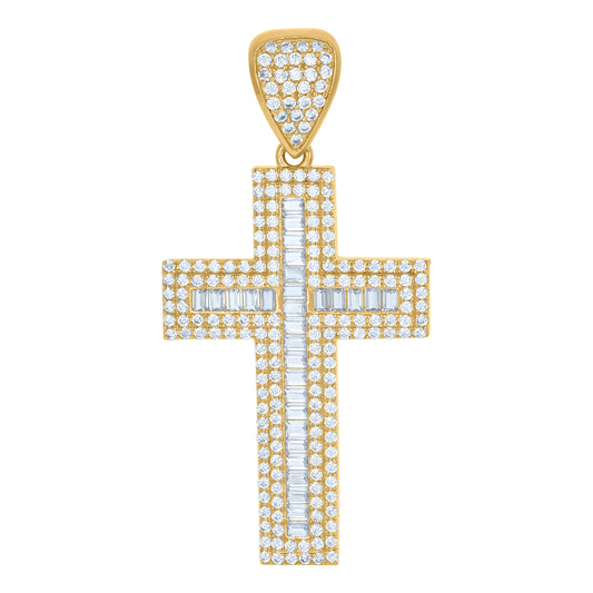 10Kt Gold Cz Pendant