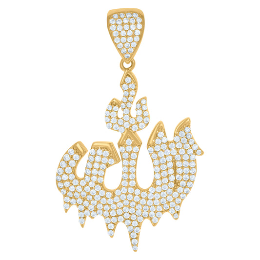 10Kt Gold Cz Pendant