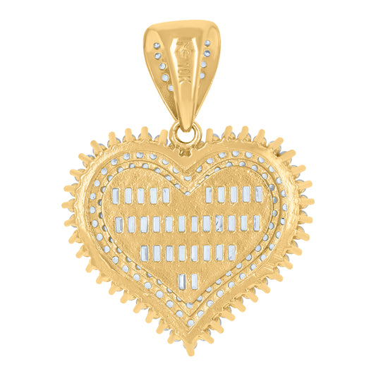 10Kt Gold Cz Pendant