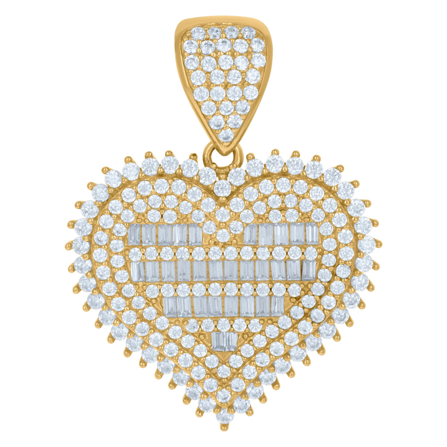 10Kt Gold Cz Pendant