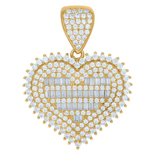 10Kt Gold Cz Pendant