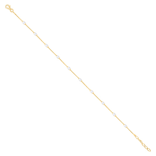 925 Sterling Silver 003 Station Oval Jianzhy Chain