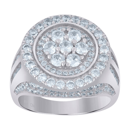 925 Sterling Silver Cz Rings Sz9
