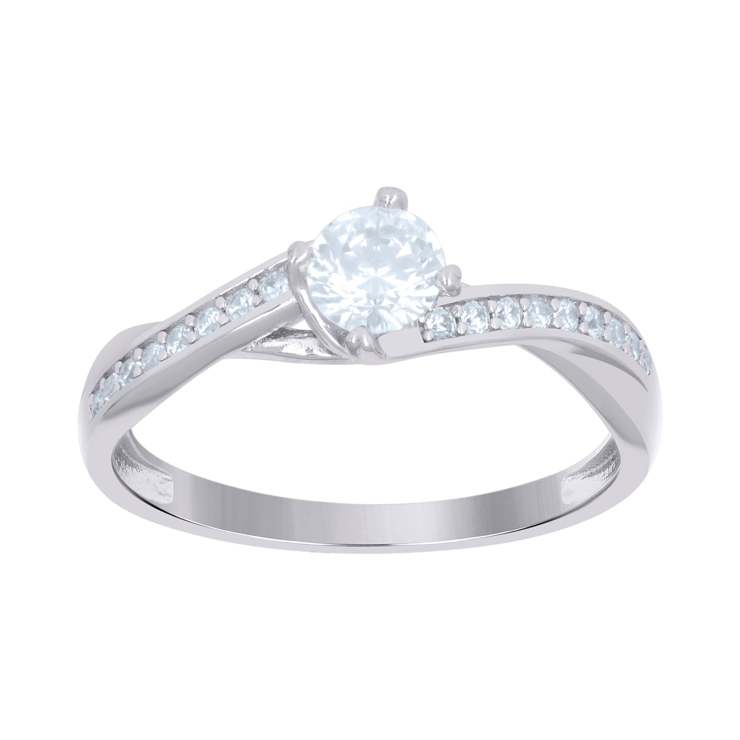 925 Sterling Silver Cz Ring S5
