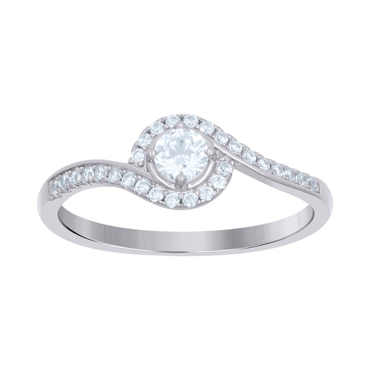 925 Sterling Silver Cz Ring S5