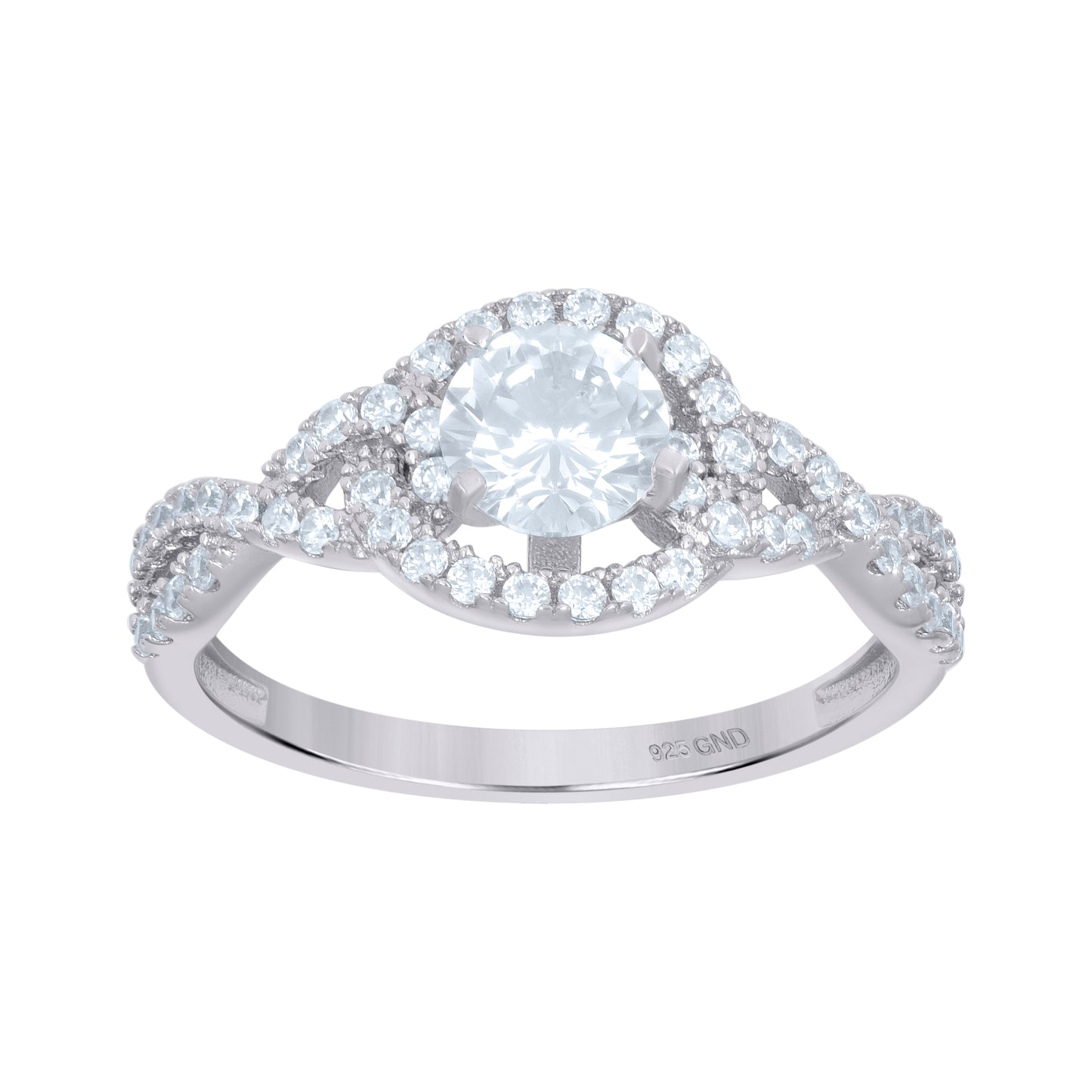 925 Sterling Silver Cz Ring S5