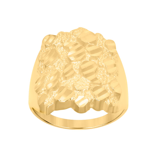925 Sterling Silver Nugget Ring S9