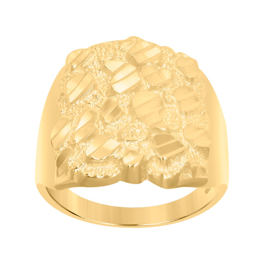 925 Sterling Silver Nugget Ring S9