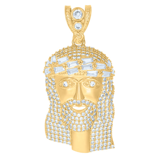 10Kt Gold Cz Pendant