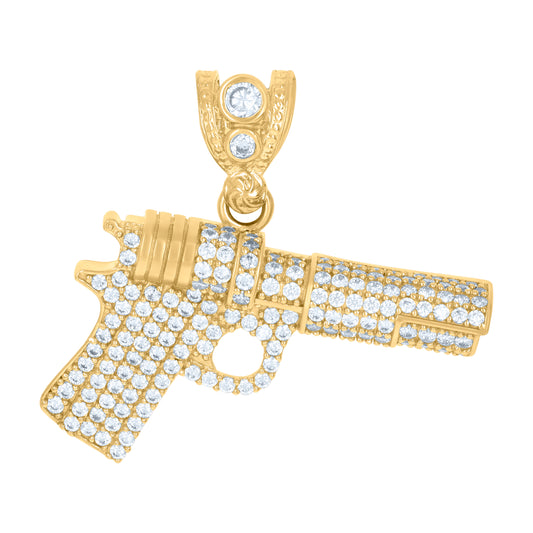 10Kt Gold Cz Pendant